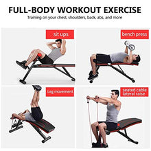 Load image into Gallery viewer, HOLATO Adjustable Weight Bench for Full Body Workout ,Foldable Workout Bench Home Gym Weightlifting and Strength Training,Multi-Purpose Sit up Bench Portable Exercise Bench