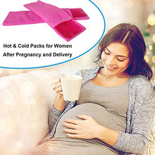 Load image into Gallery viewer, Reusable Perineal Cooling Pad for Postpartum & Hemorrhoid Pain Relief,Hot and Cold Pads for Postpartum Essentials, Hot & Cold Packs for Women After Pregnancy and Delivery, 2 Ice Pack and 3 Cover(pink)