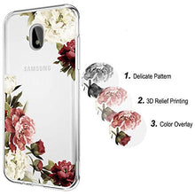 Load image into Gallery viewer, for Samsung Galaxy J3 2018 Case, J3V J3 V 3rd Gen, Express Prime 3, J3 Star, J3 Achieve, Amp Prime 3, Ueokeird Slim Shockproof Clear Floral Pattern Soft Flexible TPU Phone Cover (Blossom Flower)