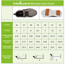 Load image into Gallery viewer, OrthoComfoot overpronation Shoes Women,Diabetic Supportive Sneakers for bunions,Heel and Foot Pain Relief Casual Shoes Coffee Size 9