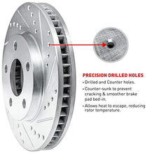Load image into Gallery viewer, R1 Concepts eLINE Series Front Rear Drilled and Slotted Brake Rotors with Ceramic Brake Pads and Hardware Kit Compatible For 2005-2010 Scion tC