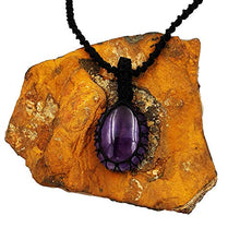 Load image into Gallery viewer, Smoky Quartz Amethyst Healing Crystals Macrame Net Stone Pendant Necklace Hand Made Unisex Surfers Gift