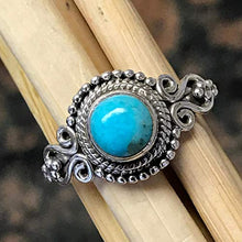 Load image into Gallery viewer, Natural Blue Mohave Turquoise 925 Solid Sterling Silver Engagement Ring Size 9.25