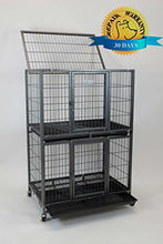 Load image into Gallery viewer, Homey Pet New 31" Pet Crate and Durable Plastic Black Tray (Cage)