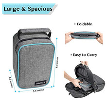 Load image into Gallery viewer, Smell Proof Bag with Combination Lock Lunch Bag File Organizer Case Container; Medicine Lock Bag Travel Storage Case (Gray)