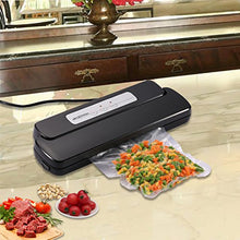 Load image into Gallery viewer, GERYON Vacuum Sealer, Automatic Food Sealer Machine with Starter Bags & Roll for Food Savers and Sous Vide, Black