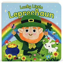 Load image into Gallery viewer, Lucky Little Leprechaun (Plush Finger Puppet Board Book - St. Patrick's Day Gifts for Children Ages 0-4)