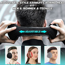 Load image into Gallery viewer, Winter Ear Muffs for Women Men (2 Pack/ 1 Pack) Foldable Behind the Head Ear Warmer for Outdoor