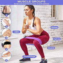 Load image into Gallery viewer, Exercise Resistance Bands for Legs and Butt, Anti-Slip & Roll Workout Booty Bands for Women Squat Glute Hip Training, 3 Levels Sports Fitness Band -JUEYINGBAILI