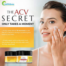 Load image into Gallery viewer, UpWellness: The ACV Secret Moisturizer - Skin Care with Apple Cider Vinegar - 30 ml - 7 Natural Anti-Aging Ingredients - Supports Skin Detoxification and Restoration - Physician Formulated