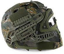 Load image into Gallery viewer, H World Shopping Tactical Protective Helmet Full Face Mask Googgles G4 System Airsoft Paintball Camo Color (DW)