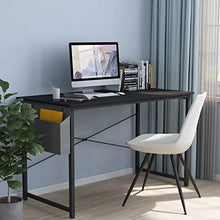 Load image into Gallery viewer, Cubiker Computer Desk 47" Home Office Writing Study Desk, Modern Simple Style Laptop Table with Storage Bag, Black