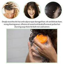 Load image into Gallery viewer, 100% Natural Shampoo Bar for Hair 2 Pieces Solid Shampoo Soap for Treated Dry Damaged Hair Vegetarian Plant Essence Helps Stop Hair Loss and Promotes Healthy Hair Growth 4.2oz (Bamboo Charcoal)