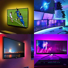 Load image into Gallery viewer, Led Strip Lights Waterproof 16.4ft 5m Flexible Color Changing RGB SMD 5050 150leds LED Strip Light Kit with 44 Keys IR Remote Controller and 12V Power Supply
