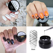 Load image into Gallery viewer, NICOLE DIARY 6 Colors Spider Nail Gel Nail Polish UV/LED Gel Nail Art Wire Drawing Gel Graffiti Painting Gel Varnish with Painting Dotting Pen Gel Nail Polish DIY Design Tool