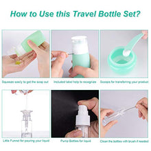 Load image into Gallery viewer, 16 Pack Travel Bottles Set for Toiletries, Morfone TSA Approved Travel Containers Leak Proof Silicone Squeezable Travel Accessories 2oz 3oz for Shampoo Conditioner Lotion Body Wash ( BPA Free )