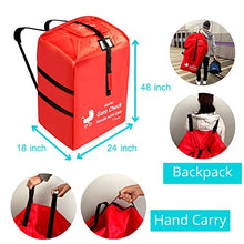 Load image into Gallery viewer, Soyuss Stroller Travel Bag for Airplane - Gate Check Standard, Double, Umbrella Stroller Bag for Baby Travel Accessories - Durable Cover with Easy Carrying Backpack Straps & Handle - Extra Large, Red