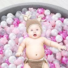 Load image into Gallery viewer, Ball Pit Balls Pack of 100 - Star and Round Set BPA Free Phthalate Free Non-Toxic Crush Proof Play Balls Soft Plastic Balls for Toddlers Baby Kids Birthday Pool Tent Party