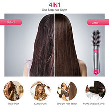 Load image into Gallery viewer, Brightup Hair Dryer Brush, Blow Dryer Brush, Hair Dryer & Volumizer Styler Hot Air Brush, Negative Ionic Electric Hair Dryer & Curler Straightener Brush, Detachable Brush & Interchangeable Brush Head