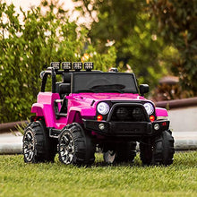 Load image into Gallery viewer, Best Choice Products Kids 12V Ride On Truck w/ Remote Control, 3 Speeds, LED Lights, AUX, Pink