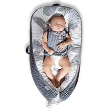 Load image into Gallery viewer, Mamibaby Baby Lounger Baby Nest Co-Sleeping for Baby, Ultra Soft & Breathable Fiberfill Portable Adjustable Newborn Lounger Crib Bassinet | Newborn Shower Gift Essential (Leaves Pattern)