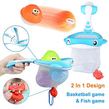 Load image into Gallery viewer, Bath Toy Sets, 36 Foam Bath Letters and Numbers, Floating Squirts Animal Toys Set with Fishing Net and Organizer Bag, Fish Catching Game for Babies Infants Toddlers Bathtub Time