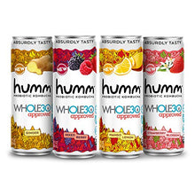Load image into Gallery viewer, Humm Whole30 Approved Probiotic Kombucha Variety Pack - 2 Billion Probiotics - No Added Sugar - Organic, Vegan & GMO-Free (12 Pack)