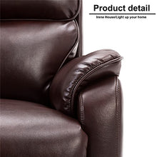 Load image into Gallery viewer, Irene House Dual Motor Lift Chair Recliners for Elderly Infinite Position Dual Power Recliner Up to 300 LBS Soft Leather Electric Power Lift Recliner Chair Sofa with Side Pocket (Red Brown Leather)