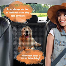 Load image into Gallery viewer, PETICON Car Seat Cover for Dogs, 100% Waterproof Dog Seat Cover for Back Seat with Mesh Window, Scratchproof Dog Car Hammock for Cars, Trucks, SUVs, Jeep, Nonslip Back Seat Protection