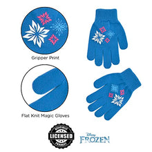 Load image into Gallery viewer, Disney Little Winter Hat, Kids Gloves or Toddlers Mittens, Frozen Elsa and Anna Baby Beanie for Boy Girl Ages, Blue/Pink, Age 4-7