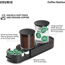 Load image into Gallery viewer, Keurig K-Cup Pod & Ground Coffee Storage Unit, Coffee Storage, Holds up to 12 ounces of Ground Coffee & 12 K-Cup Pods, Black