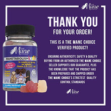 Load image into Gallery viewer, The Mane Choice MANETABOLISM Kids Healthy Hair Growth Vitamins - Complete Nutrition Supplements for Longer, Thicker and Healthier Hair for Kids (60 Gummies - Pack of Two)