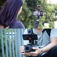 Load image into Gallery viewer, ULANZI Universal Phone Tripod Mount with Cold Shoe Mount, Rotated Cell Phone Clamp Holder Smartphone Clip Adapter for iPhone 11 Pro Max X XR Xs Max 8 7 Plus Samsung Galaxy s10 s9 Note10 Google OnePlus