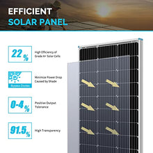 Load image into Gallery viewer, Renogy 2PCS 100 Watt Solar Panels 12 Volt Monocrystalline, High-Efficiency Module PV Power Charger for RV Battery Boat Caravan and Other Off-Grid Applications, 2-Pack Compact Design