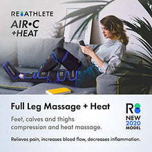 Load image into Gallery viewer, Reathlete Leg Massager, Air Compression for Circulation Calf Feet Thigh Massage, Muscle Pain Relief, Sequential Boots Device with Handheld Controller with Knee Heat Function
