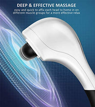 Load image into Gallery viewer, VIKTOR JURGEN Handheld Back Massager - Double Head Electric Full Body Massager - Deep Tissue Percussion Massage for Muscles, Head, Neck, Shoulder, Back, Leg, Foot -Best Gifts for Women/Men