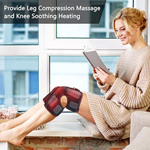 Load image into Gallery viewer, QUINEAR Knee Massager with Heat, Air Compression Leg Knee Brace Wrap for Arthritis Pain Relief Eletric Heating for Joint Pain, Cramps and Circulation 3 Modes & 3 Intensities