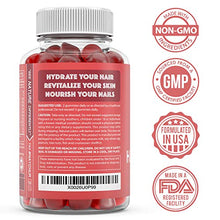 Load image into Gallery viewer, Hair Growth Vitamins Biotin Gummies - Hair Skin And Nails Vitamins For Faster Hair Growth - Hair Loss Treatments Care Thickening Products For Women Men - Thinning Hair Beard Regrowth Supplement Gummy