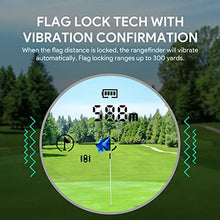 Load image into Gallery viewer, Golf Rangefinder with Slope, THGOLF 1100 Yards Rechargeable Golf Laser Rangefinder with Flag Acquisition, Pulse Vibration and Fast Focus System, 6X Magnification, ±1 Yard Accuracy