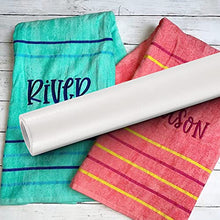 Load image into Gallery viewer, New brothread Light Weight Clear Wash Away - Water Soluble Embroidery Topping Film - 10"x10 Yd roll - Cut into Various Sizes for Machine Embroidery and Hand Sewing
