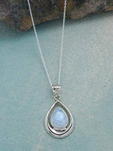 Load image into Gallery viewer, YoTreasure 1.45" Moonstone Solid 925 Sterling Silver Chain Pendant Jewelry