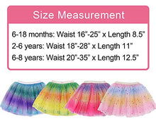 Load image into Gallery viewer, Girls Tutu Purple Tutu Rainbow Princess Ballet Toddler Tutus for Girls, Lt Pur Rainbow, 2-6 Years