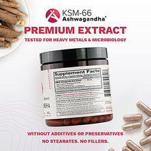 Load image into Gallery viewer, Full-Spectrum KSM-66 Ashwagandha 5% Withanolides - Pure Organic Root Extract - NO Additives - Boost Immunity Adrenal Thyroid (120 Full-Spectrum)