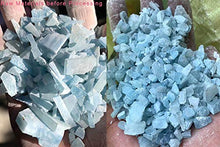 Load image into Gallery viewer, ZenQ 1 lb Aquamarine Tumbled Stone Chips Crushed Natural Crystal Quartz Pieces