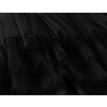 Load image into Gallery viewer, Auranso Girls Footless Leggings Pants with Lace Ruffle Tutu Skirt Black 4-5T