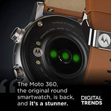 Load image into Gallery viewer, Moto 360 3rd Gen 2020 - Wear OS by Google - The Luxury Stainless Steel Smartwatch with Included Genuine Leather and High-Impact Sports Bands - Steel Gray