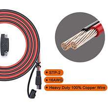Load image into Gallery viewer, POWISER 25Feet SAE to SAE Extension Cable Quick Disconnect Connector 16AWG,for Automotive,Solar Panel Panel SAE Plug(25FT(16AWG))