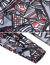 Load image into Gallery viewer, Daupanzees Mens Long Sleeve Fashion Pop Style Design Print Dress Shirt Black