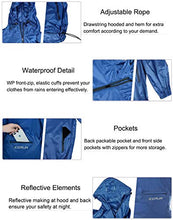 Load image into Gallery viewer, Men's Waterproof Hooded Rain Jacket Windbreaker Lightweight Packable Raincoat(Navy,XL)