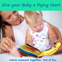 Load image into Gallery viewer, ToBe ReadyForLife Soft Baby Book, Touch & Feel Crinkle Baby Toy for Infants, Baby Stroller Toy, Cloth Book for Babies & Infants, Baby Toys 6 to 12 Months (Just Like…The Animals)